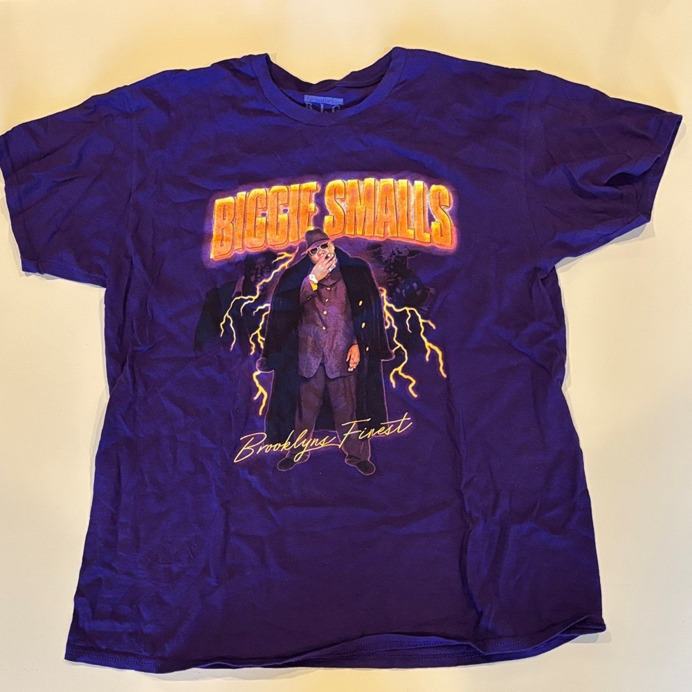 Purple Biggie Smalls Graphic T-Shirt